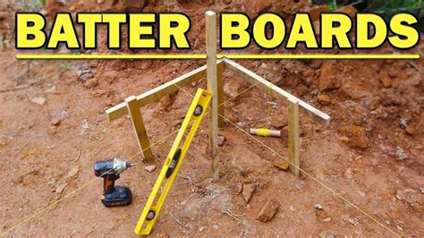 setting batter boards|Start with Batterboards .
